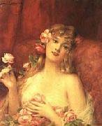 Leon Comerre Woman with a Rose oil painting reproduction